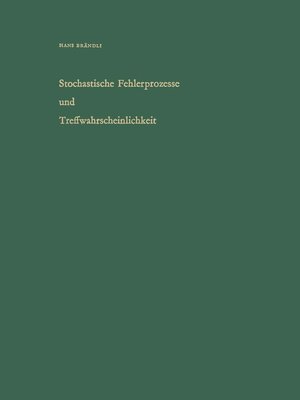 cover image of Stochastische Fehlerprozesse und Treffwahrscheinlichkeit